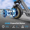 image:imageElectric Scooter 500W350W Motor amp 1085 Solid Tires Up to 19 MPH amp 282515 Miles Range Foldable Commuter E Scooter for Adults amp Teens with Dual Brake System APPgray yellow