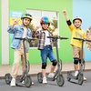 image:imageElectric Scooter for Kids Aged 610 350W Motor 19 Mph Speed amp 15 Miles Range 85 Solid Tires Lightweight Foldable Scooter with Dual Braking System Max Load 265LBSGray Green