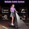 image:imageElectric Scooter for Kids Aged 610 350W Motor 19 Mph Speed amp 15 Miles Range 85 Solid Tires Lightweight Foldable Scooter with Dual Braking System Max Load 265LBSPurple
