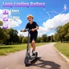image:imageElectric Scooter for Kids Aged 610 350W Motor 19 Mph Speed amp 15 Miles Range 85 Solid Tires Lightweight Foldable Scooter with Dual Braking System Max Load 265LBSPurple