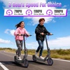 image:imageElectric Scooter for Kids Aged 610 350W Motor 19 Mph Speed amp 15 Miles Range 85 Solid Tires Lightweight Foldable Scooter with Dual Braking System Max Load 265LBSPurple