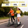 image:imageElectric Scooter for Kids Aged 610 350W Motor 19 Mph Speed amp 15 Miles Range 85 Solid Tires Lightweight Foldable Scooter with Dual Braking System Max Load 265LBSBlack Yellow