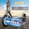 image:imageWERHY Electric Scooter 500W350W Powerful Motor amp 19MPH Top Speed 162527 Miles Range Folding E Scooter with Dual Braking for Teens and AdultsBlack Orange