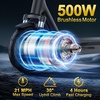 image:imageWERHY Electric Scooter 500W350W Powerful Motor amp 19MPH Top Speed 162527 Miles Range Folding E Scooter with Dual Braking for Teens and AdultsGolden Yellow