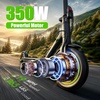 image:imageWERHY Electric Scooter 500W350W Powerful Motor amp 19MPH Top Speed 162527 Miles Range Folding E Scooter with Dual Braking for Teens and AdultsGray Green
