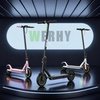 image:imageWERHY Electric Scooter 500W350W Powerful Motor amp 19MPH Top Speed 162527 Miles Range Folding E Scooter with Dual Braking for Teens and AdultsGray Green