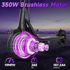 image:imageWERHY Electric Scooter 500W350W Powerful Motor amp 19MPH Top Speed 162527 Miles Range Folding E Scooter with Dual Braking for Teens and AdultsPurpleBlack