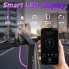 image:imageWERHY Electric Scooter 500W350W Powerful Motor amp 19MPH Top Speed 162527 Miles Range Folding E Scooter with Dual Braking for Teens and AdultsPurpleBlack