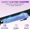 image:imageWERHY Electric Scooter 500W350W Powerful Motor amp 19MPH Top Speed 162527 Miles Range Folding E Scooter with Dual Braking for Teens and AdultsPurpleBlack