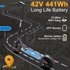 image:imageWERHY Electric Scooter 500W350W Powerful Motor amp 19MPH Top Speed 162527 Miles Range Folding E Scooter with Dual Braking for Teens and AdultsRedGray
