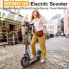 image:imageWERHY Electric Scooter 500W350W Powerful Motor amp 19MPH Top Speed 162527 Miles Range Folding E Scooter with Dual Braking for Teens and AdultsRedGray
