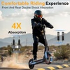 image:imageWERHY Electric Scooter 500W350W Powerful Motor amp 19MPH Top Speed 162527 Miles Range Folding E Scooter with Dual Braking for Teens and AdultsRedGray