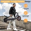 image:imageWERHY Electric Scooter 500W350W Powerful Motor amp 19MPH Top Speed 162527 Miles Range Folding E Scooter with Dual Braking for Teens and AdultsRedGray