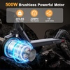 image:imageWERHY Electric Scooter 500W350W Powerful Motor amp 19MPH Top Speed 162527 Miles Range Folding E Scooter with Dual Braking for Teens and AdultsRedGray