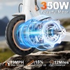 image:imageWERHY Electric Scooter 500W350W Powerful Motor amp 19MPH Top Speed 162527 Miles Range Folding E Scooter with Dual Braking for Teens and AdultsWhite