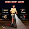 image:imageWERHY Foldable Electric Scooter for 7894 feet 350W Motor Max 12 Miles Long Range 19 MPH Max Speed 85 Solid Tire Lightweight Foldable EScooter with Dual Braking Digital DisplayRed