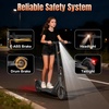 image:imageWERHY Foldable Electric Scooter for 7894 feet 350W Motor Max 12 Miles Long Range 19 MPH Max Speed 85 Solid Tire Lightweight Foldable EScooter with Dual Braking Digital DisplayOrange