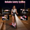 image:imageWERHY Foldable Electric Scooter for 7894 feet 350W Motor Max 12 Miles Long Range 19 MPH Max Speed 85 Solid Tire Lightweight Foldable EScooter with Dual Braking Digital DisplayPink Yellow
