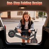 image:imageWERHY Foldable Electric Scooter for 7894 feet 350W Motor Max 12 Miles Long Range 19 MPH Max Speed 85 Solid Tire Lightweight Foldable EScooter with Dual Braking Digital DisplayRed