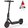 image:imageWERHY Foldable Electric Scooter for 7894 feet 350W Motor Max 12 Miles Long Range 19 MPH Max Speed 85 Solid Tire Lightweight Foldable EScooter with Dual Braking Digital DisplayRed