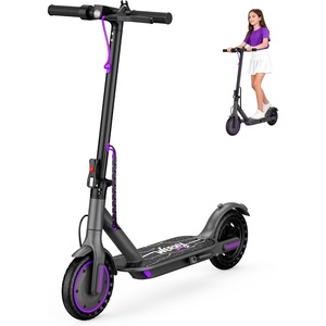 image:imageElectric Scooter for Kids Aged 610 350W Motor 19 Mph Speed amp 15 Miles Range 85 Solid Tires Lightweight Foldable Scooter with Dual Braking System Max Load 265LBSPurple