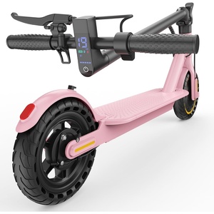 image:imageWERHY Electric Scooter 500W350W Powerful Motor amp 19MPH Top Speed 162527 Miles Range Folding E Scooter with Dual Braking for Teens and AdultsPink Yellow
