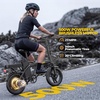 image:imageWERHY Electric Bike for Adults 500W Electric Foldable Bike 2030 MilesPedal Assist Mode 20MPH EBike with 48V Removable Battery 14 Tire Ebike with Front Dual SuspensionOrange