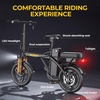 image:imageWERHY Electric Bike for Adults 500W Electric Foldable Bike 2030 MilesPedal Assist Mode 20MPH EBike with 48V Removable Battery 14 Tire Ebike with Front Dual SuspensionOrangeBlack