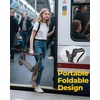 image:imageWERHY Electric Scooter 500W350W Powerful Motor amp 19MPH Top Speed 162527 Miles Range Folding E Scooter with Dual Braking for Teens and AdultsGray Yellow