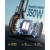 image:imageWERHY Electric Scooter 500W350W Powerful Motor amp 19MPH Top Speed 162527 Miles Range Folding E Scooter with Dual Braking for Teens and AdultsGray Yellow